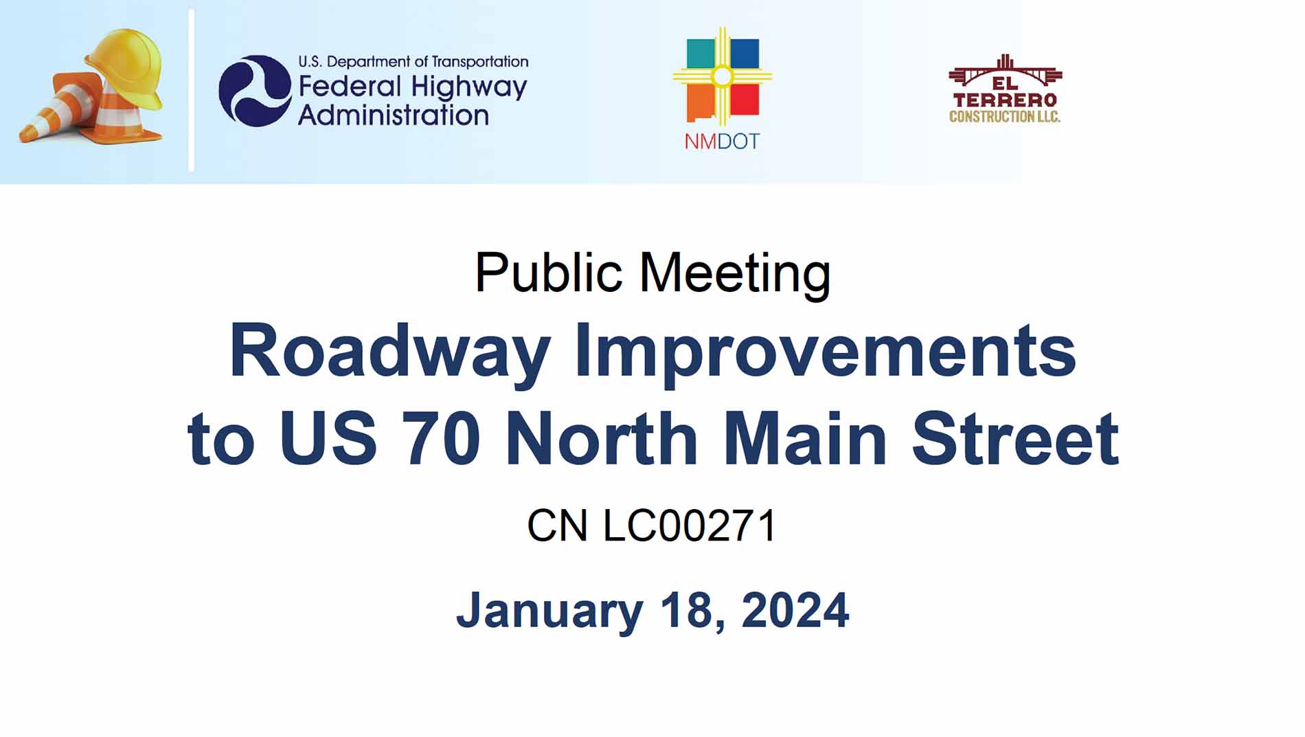 January 18 2024 Public Meeting